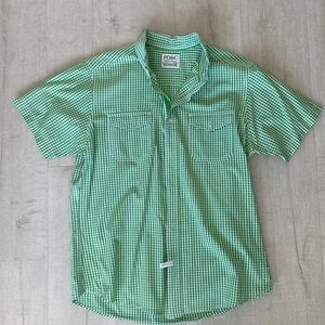 Green Gingham button down